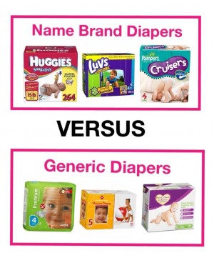 Generic vs brand diapers